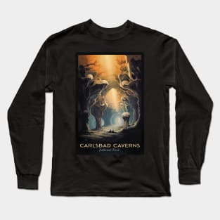 Carlsbad Caverns National Park Vintage Travel  Poster Long Sleeve T-Shirt